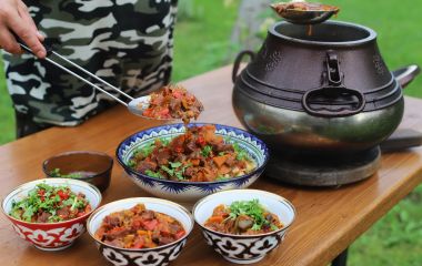 Лагман из курицы в афганском казане: классический рецепт с картошкой