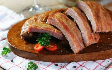 Рецепт копченых свиных ребрышек