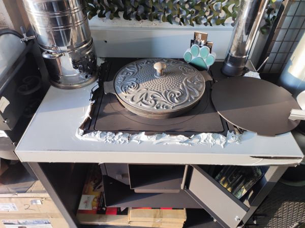 Модуль уличной кухни SMART-900 Печь под казан