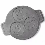 Чугунная двухсторонняя сковорода для блинов 