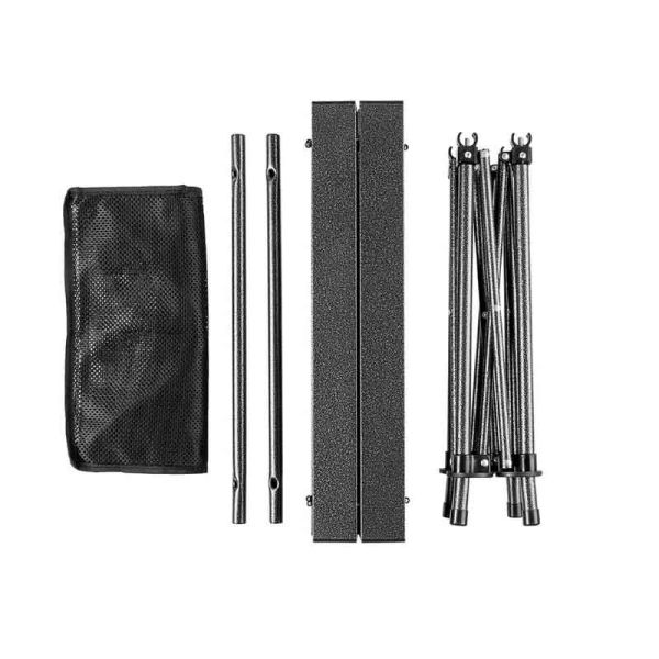 Стол складной 700x700x700 мм с отделом под посуду