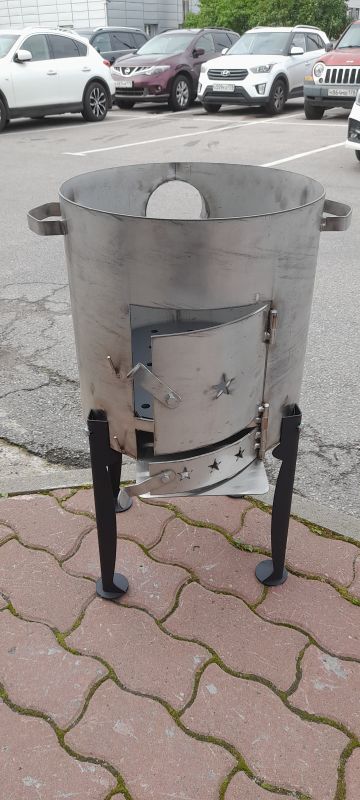 Печь под казан из нержавеющей стали 3мм