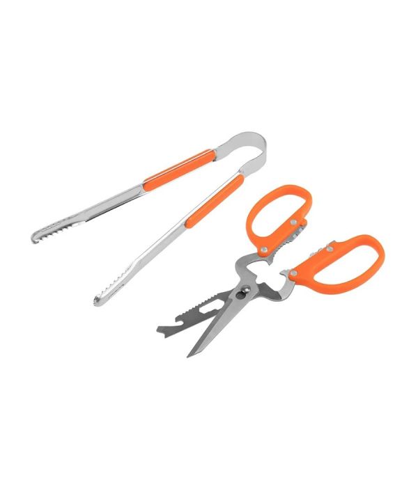 Набор туристический плита газовая в сумке + сковорода и кухонные инструменты