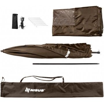 Зонт с тентом прямой полузакрытый Nisus 