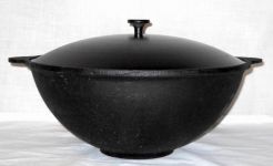 Казан чугунный 8 л с крышкой "Наманган"