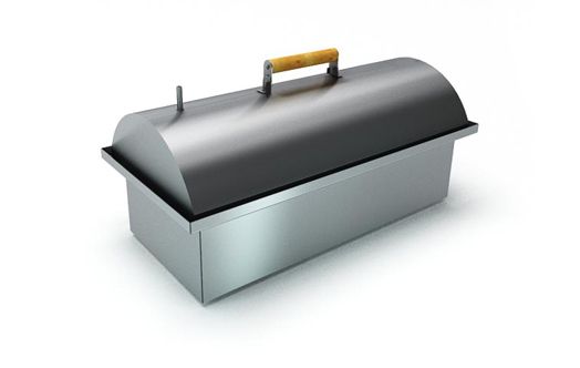 Коптильня для горячего копчения большая из нержавейки Дымок 730К 