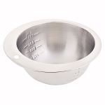 Миска из нержавеющей стали с мерной шкалой
