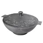 Казан чугунный 8 л с чугунной крышкой