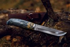 Универсальный нож "Финский" (голубой)