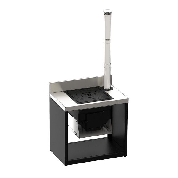 Модуль уличной кухни SMART-900 Печь под казан