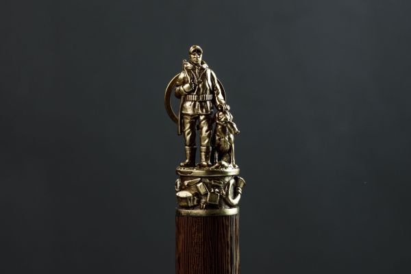 Решетка-гриль "Охотник с собакой"