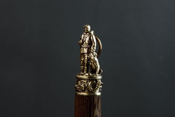 Решетка-гриль "Охотник с собакой"