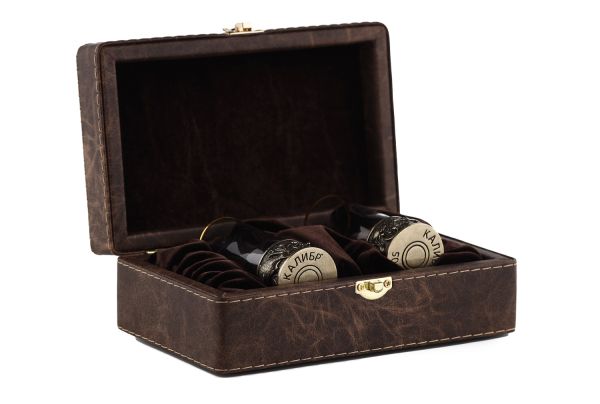 Набор стопок "Рыбалка" в футляре