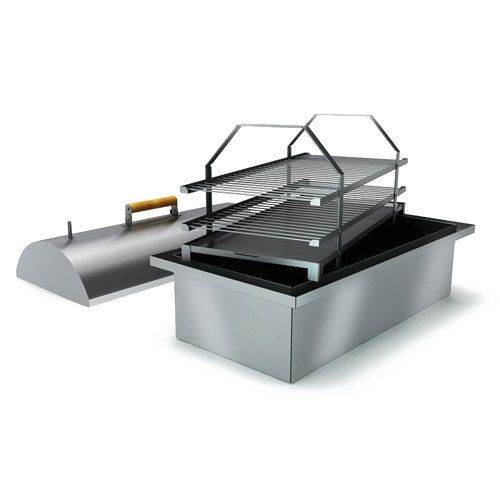 Коптильня для горячего копчения большая из нержавейки Дымок 730К 