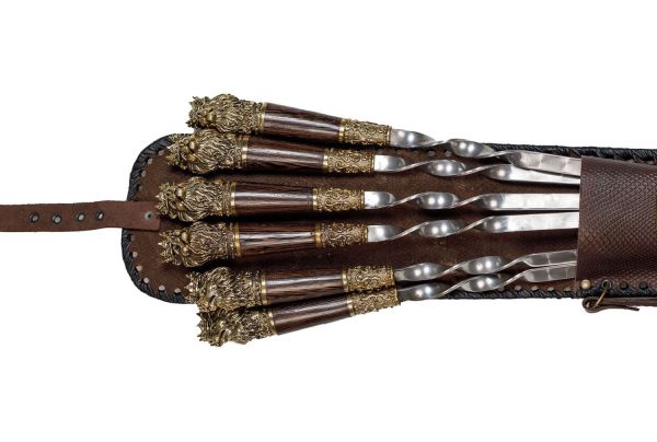 Набор Шампуров "Царь зверей" в чехле