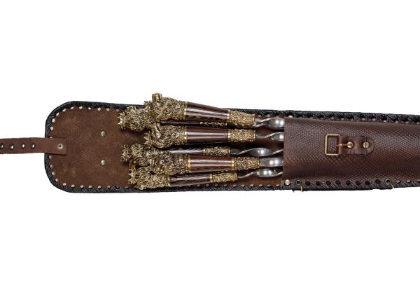 Набор Шампуров "Царь зверей" в чехле