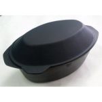 Утятница чугунная 3 литра с крышкой сковородой 