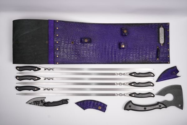 Кожаный чехол для шампуров  "Ультра"