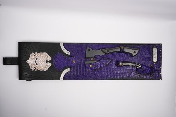 Кожаный чехол для шампуров  "Ультра"